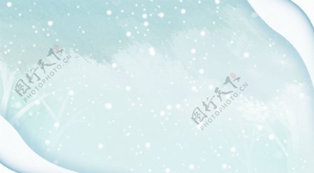 大雪节气雪景背景设计