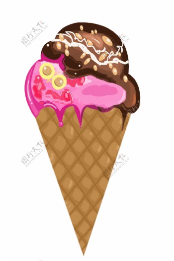 美味夏季冰淇淋