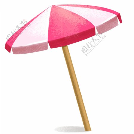 一把沙滩遮阳伞