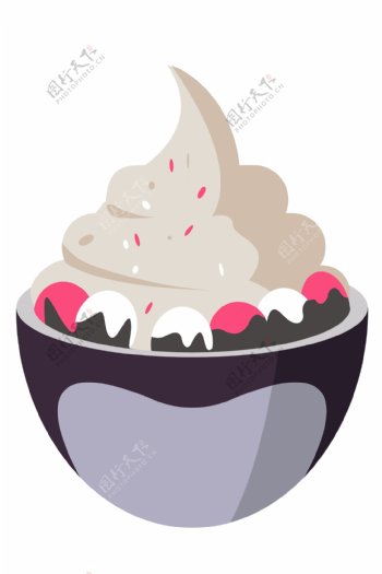 一碗冰淇淋沙拉