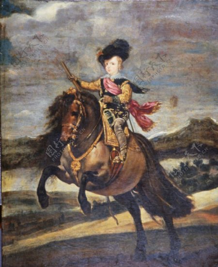 巴尔塔萨尔查尔斯王子的马术肖像