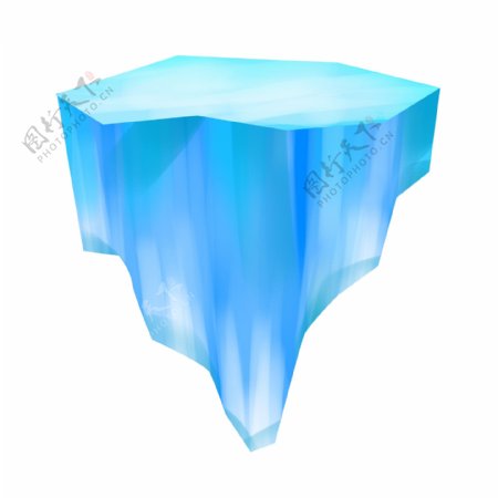 创意蓝色冰山