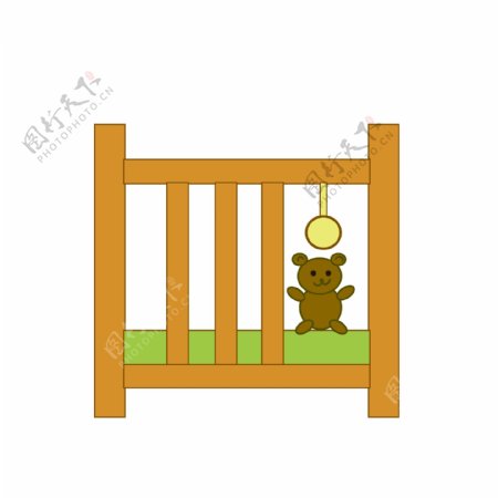 木质婴儿床家具
