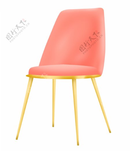 粉色的坐垫椅子插画