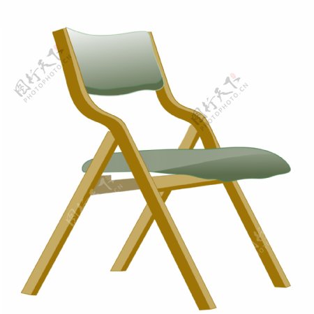皮质椅子家具插画
