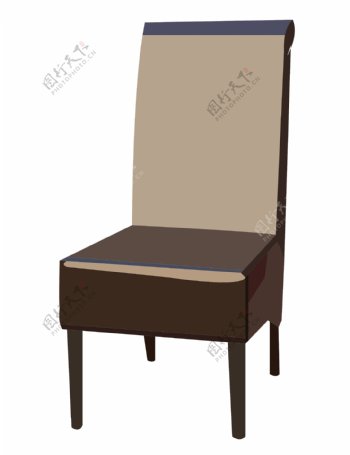 暗红色的椅子装饰插画