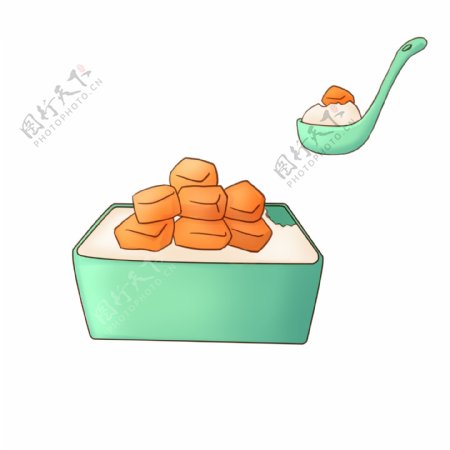 芒果双皮奶甜品插图