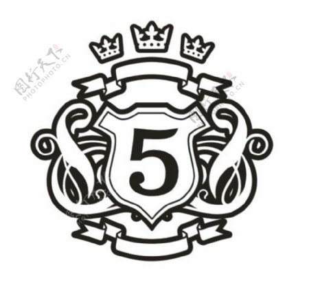 5班班徽logo班服图标设计