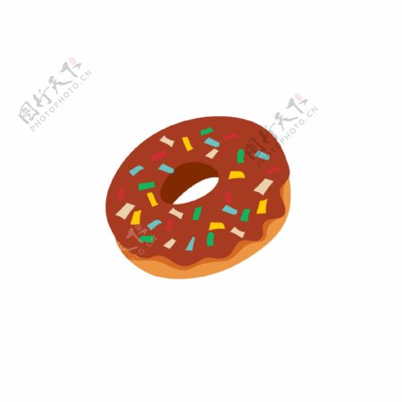 食物甜甜圈卡通矢量元素