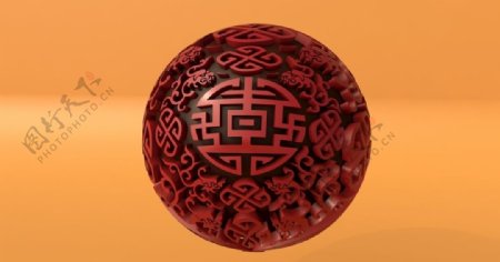中国风元素小球