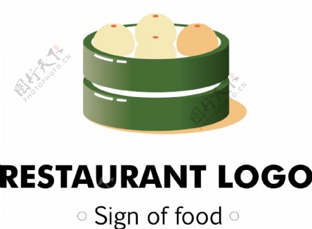 餐饮美食中式面点包子店logo