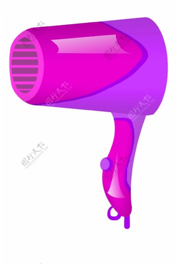 紫色吹风筒用品