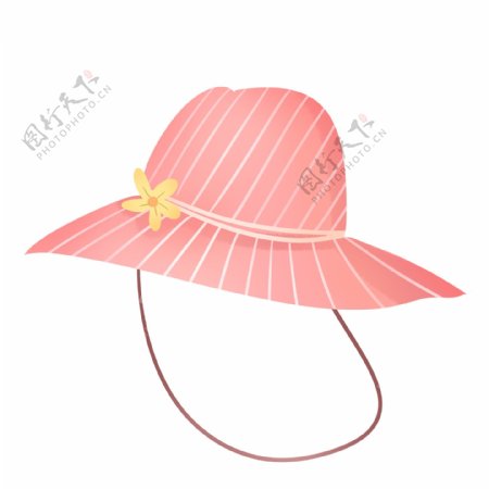 粉红色可爱夏季太阳帽