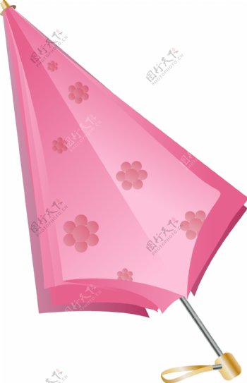 粉色的雨伞