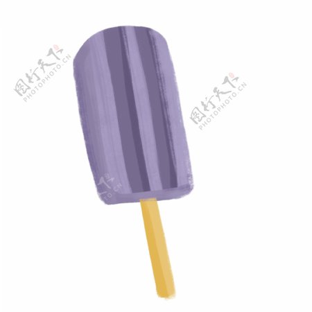 零食甜品冰棒紫色