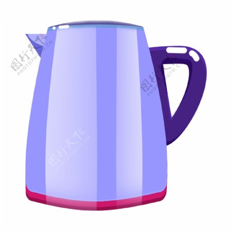 紫色电器热水壶