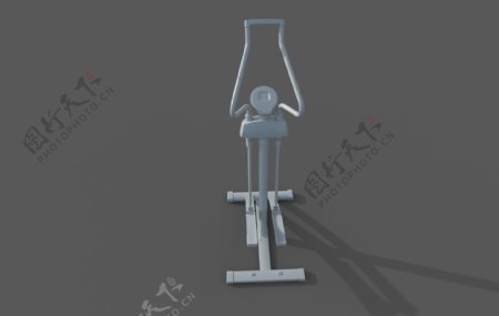 运动健身器材3d模型