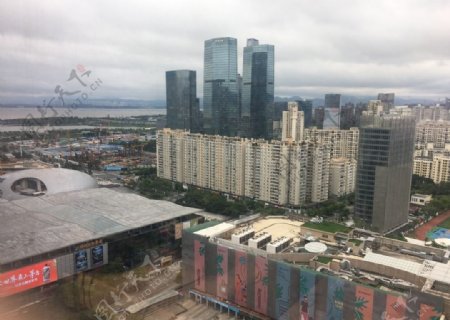 深圳海岸城高楼俯视