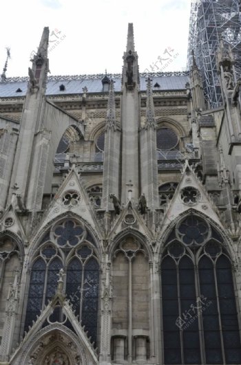 巴黎圣母院建筑雕塑细节