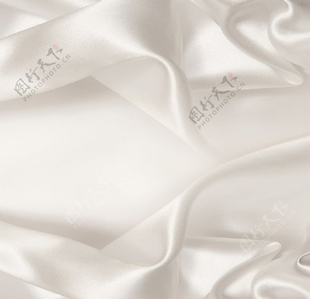 白色绸缎丝绸布料质感纹理