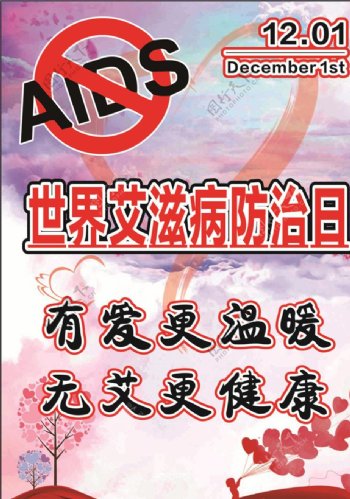 aisd艾滋病防治公益海报