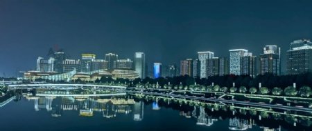 郑州东区CBD如意湖夜景
