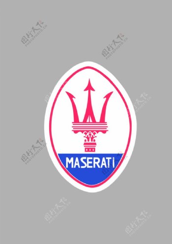 玛莎拉蒂车标logo