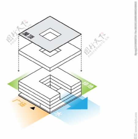 建筑分析图建筑单体概念推导