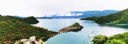 泸沽湖风光观景台