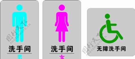 男女厕所标识