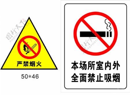 禁火禁烟标志