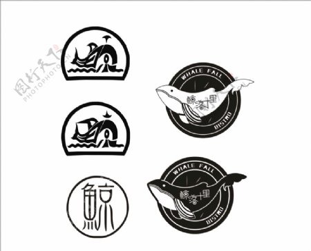 鲸落logo鲸鱼logo鲸