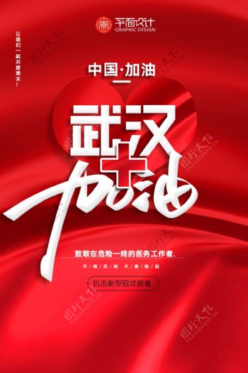 武汉加油抗击新型冠状病毒海报