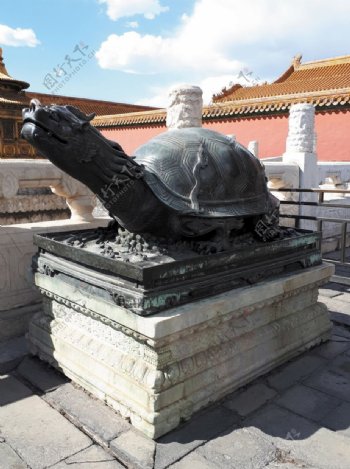 龟故宫北京中国雕像传