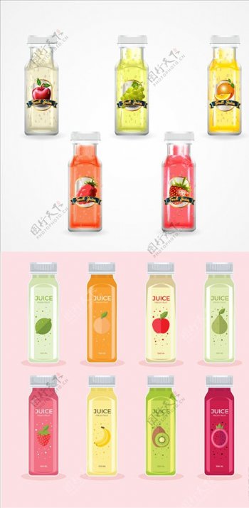 果汁瓶子设计