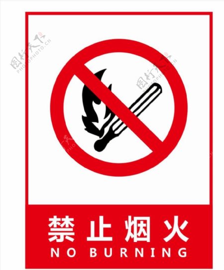 禁止烟火禁止标识牌
