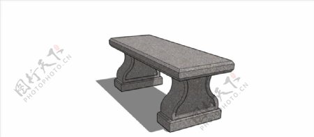 SU园林石头坐凳