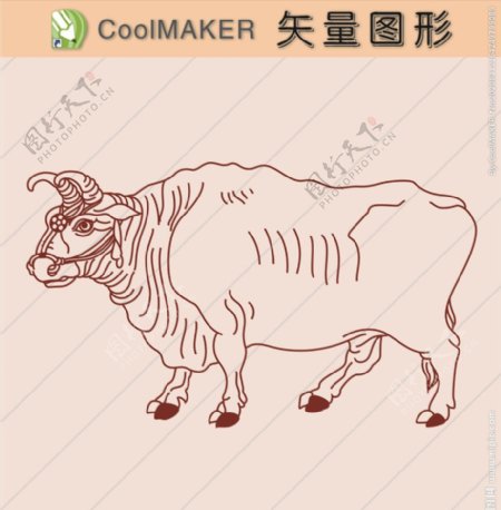动物剪纸简洁手绘手绘画
