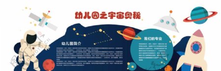 幼儿园宇宙奥秘科学宣传栏