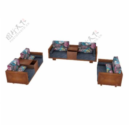 沙发组合3DS模型