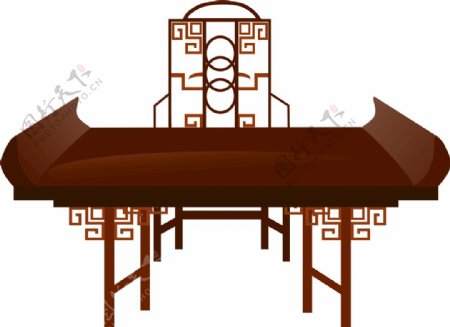 中式桌子素材