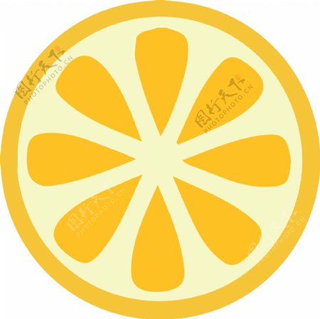 矢量柠檬片