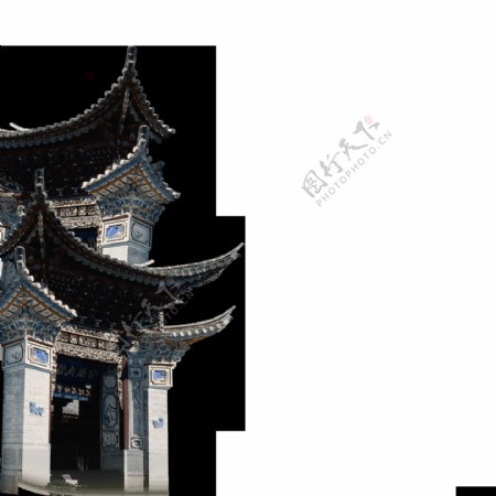 中式古建筑屋檐