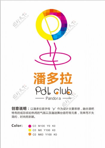潘多拉酒吧logo