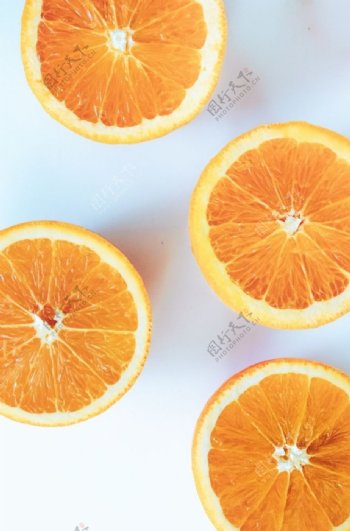 橙子新鲜水果鲜榨背景素材