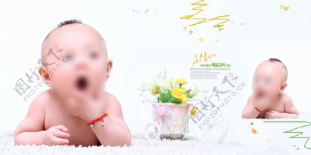 儿童宝宝幼儿相册PSD模板