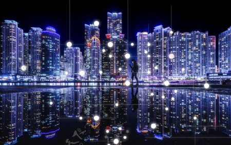 城市科技夜景