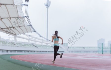运动奔跑人物健康背景素材
