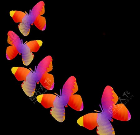 水彩的蝴蝶