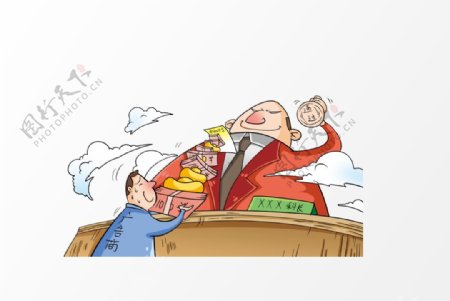 防腐公益宣传插画卡通海报素材